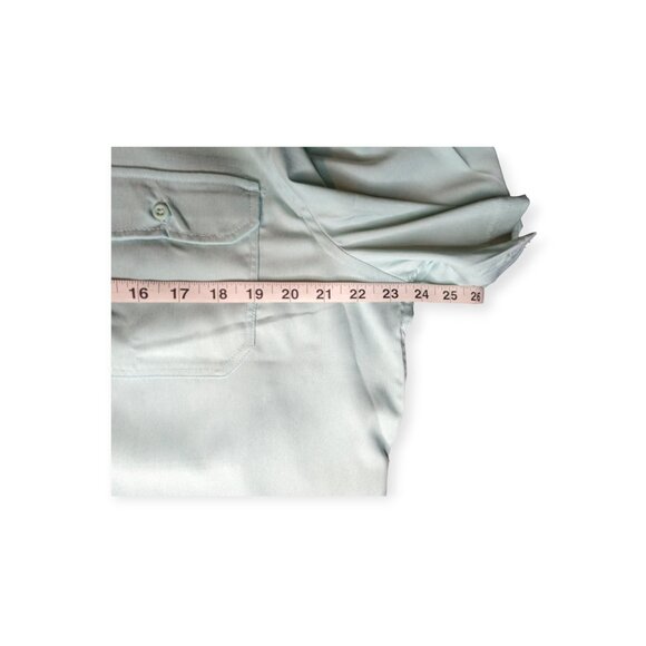NWT Mountain and Isles Light Teal Short Sleeve Button Front Shirt Size Large - Picture 13 of 16
